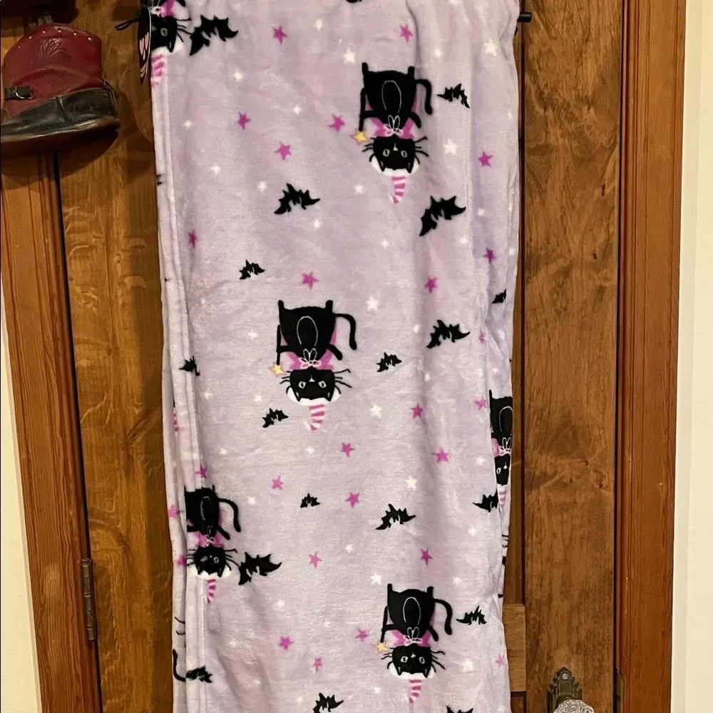Betsey Johnson Purple Cat  throw